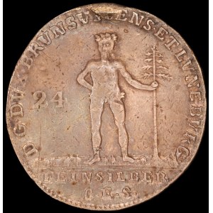 Germany. Brunswick Wolfenbüttel 24 Mariengroschen 1783 Silver