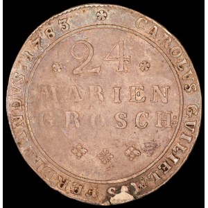 Germany. Brunswick Wolfenbüttel 24 Mariengroschen 1783 Silver