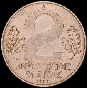 Germany. DDR 2 Mark 1957 A Berlin