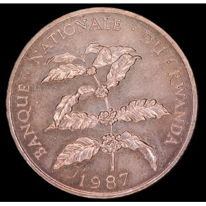 Rwanda. 5 Francs 1987