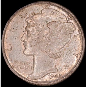 United States of America. 10 Cents 1945 Philadelphia Silver