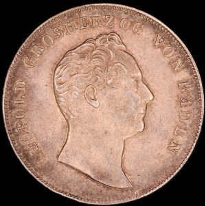 Germany. Baden 1 Gulden 1845 Silver