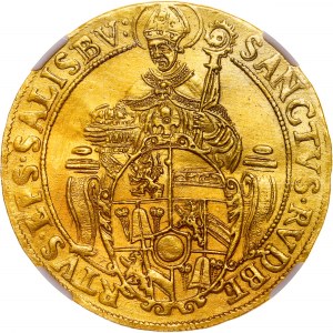 House of Habsburg - Wolf Dietrich von Raitenau (1587-1612) 4 Ducat ND Turmprägung