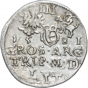 Poland - Stefan Batory. Trojak (3 grosze) 1581 Vilnius
