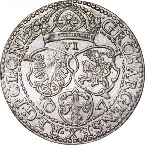 Poland - Sigismund III Vasa 6 Groschen 1596 Marienburg