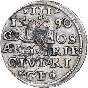 Poland - Sigismund III Vasa Groschen (Trojak) 1590 GE