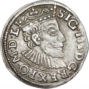 Poland - Sigismund III Vasa Groschen (Trojak) 1590 ID