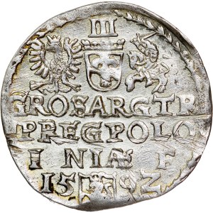 Polska - Zygmunt III Waza Groschen (Trojak) 1592 Olkusz