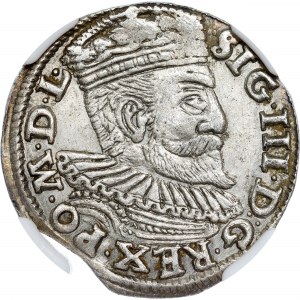 Poland - Sigismund III Vasa Groschen (Trojak) 1595 IF