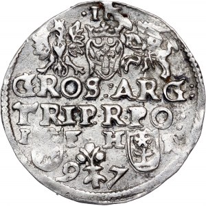 Poland - Sigismund III Vasa Groschen (Trojak) 1597 IF HR