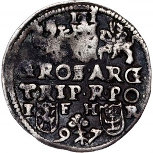 Poland - Sigismund III Vasa Groschen (Trojak) 1597 IF HR
