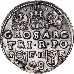 Poland - Sigismund III Vasa Groschen (Trojak) 1598 IF HR