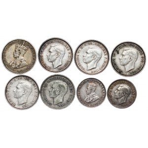 Australia - George V and VI - 3 and 6 Pence Lot - 8 pcs