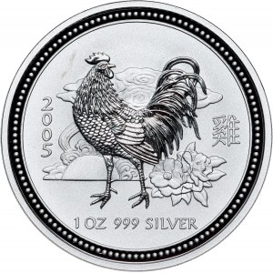 Australia - Elizabeth II - Rooster 1 Dollar 2005