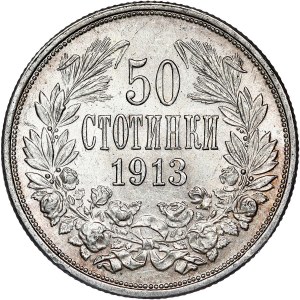 Bulgaria - Ferdinand I, 50 Stotinki 1913