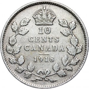 Canada - George V, 10 Cents 1918