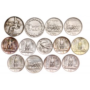 Italian States - SAVOIA - Vittorio Emanuele III (1900-1943) - LOT - 13 pcs