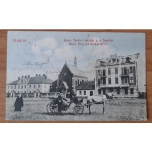 Oświęcim.Nowy Rynek i klasztor p.p.Serafitek