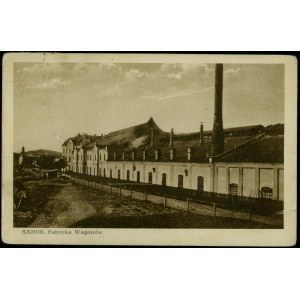 15 SANOK - Fabryka Wagonów, Nakł. M. Muschl, Sanok, św. sepia., ok. 1920,