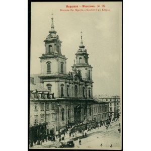 6 WARSZAWA - Kościół Ś-go Krzyża, No 16, Phototypie Scherer, Nabholz & Co., Moscou, św. czb., 1903,