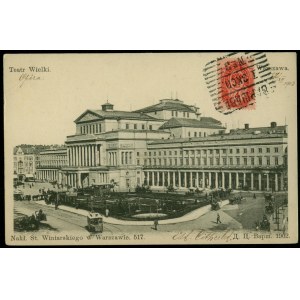 15 WARSZAWA - Teatr Wielki, 517, Nakł. St. Winiarski, Warszawa, św. czb., 1902.