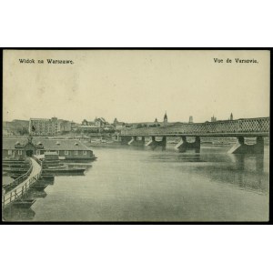 24 WARSZAWA - Widok na Warszawę, Nakł. A. Chlebowski i S-ka, Warszawa. , św. kol, ok. 1910.