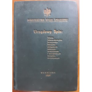 Urzędowy Spis Lekarzy,lekarzy - dentystów,farmaceutów.pielęgniarek...