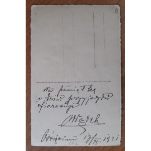 Oświęcim.Dwie postacie - zdjęcie z 1921 r.
