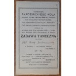 Bochnia.Zaproszenie na zabawę taneczną 19.01.1929 r.