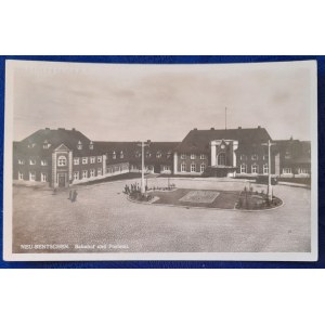 Zbąszyń.Bentschen.Banhnhof und Postamt. (Dworzec i poczta)