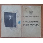 Sosnowiec.Tymczasowa legitymacja.