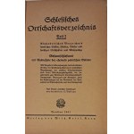 SCHLESISCHES Ortschaftsverzeichnis Teil I. Alphabetisches Verzeichnis sämtlicher Städte, Flecken, Dörfer und sonstiger Ortschaften und Wohnplätze....Breslau, Wilh. Gottl. Korn, 1941. VIII, s. 508, 22 cm, oprawa wydaw. płótno. Spis miejscowoś