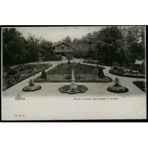 KALISZ - Flora i domek szwajcarski w parku, B. S.-14, św, czb.,