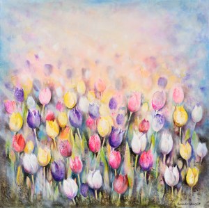 Anna Sandecka-Ląkocy, Tulipany No 2, 2024