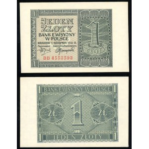 Poland, 1 zloty, 1.08.1941