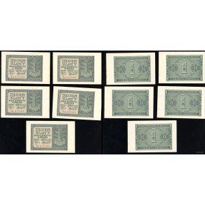 Pologne, set : 5 x 1 or, 1.08.1941