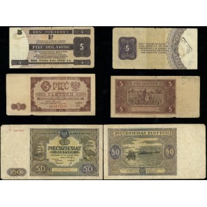 Polonia, serie di 7 banconote, 1944-1979