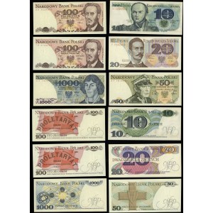 Poland, set of 6 banknotes, 1982-1988