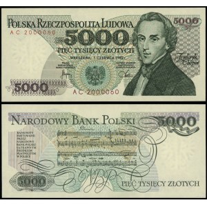Pologne, 5.000 PLN, 1.06.1982