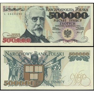 Poland, 500,000 zloty, 16.11.1993