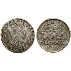 Polska, trojak, 1583, Wilno