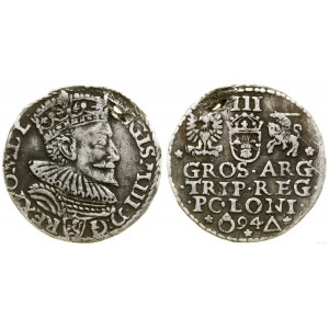 Poland, trojak, 1594, Malbork