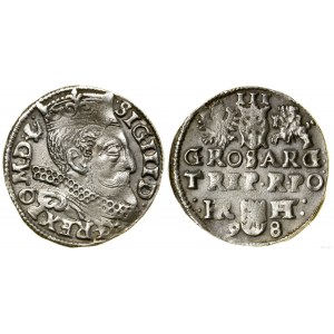 Polska, trojak, 1598 HR HT, Poznań