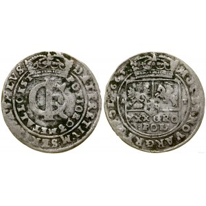 Polska, tymf (złotówka), 1665 AT, Bydgoszcz