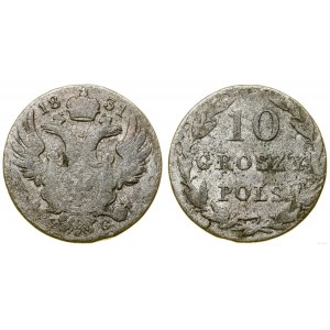 Poland, 10 groszy, 1831 KG, Warsaw