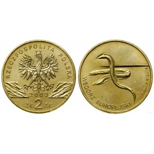 Poland, 2 zloty, 2003, Warsaw