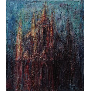 Dawid Masionek, Amiens Cathedral enveloped in light, 2024