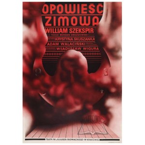 GÓROWSKI Mieczysław (1941-2011), projekt. Plakat - Opowieść zimowa, 1975.