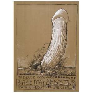STAROWIEYSKI Franciszek (design.), Poster - White Marriage, 1975.
