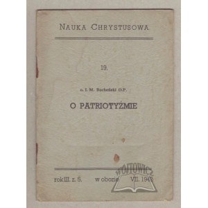 (BOCHEŃSKI Józef Maria) Michel Józef, O patriotyźmie.